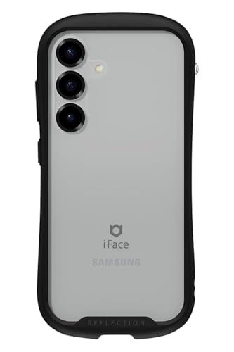 iFace Reflection Galaxy S25 ケース クリア 強化ガラス (ブラック)【 耐衝撃 スマホケース ギャラクシー s25 アイフェイス カバー クリアケース 透明 ストラップホール付き 】e de237d3f