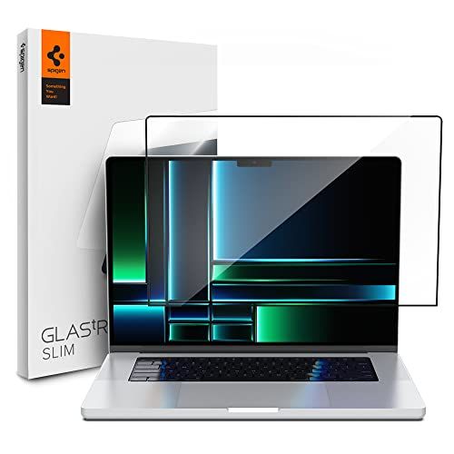 Spigen MacBook Pro 14インチ 保護フィルム M5 Max/M5 Pro/M5/M4 Max/M4 Pro/M4/M3 Max/M3 Pro/M3/M2 Max/M2 Pro/M1 Max/M1 Pro 強化ガラス 9H硬度 4380f2e0
