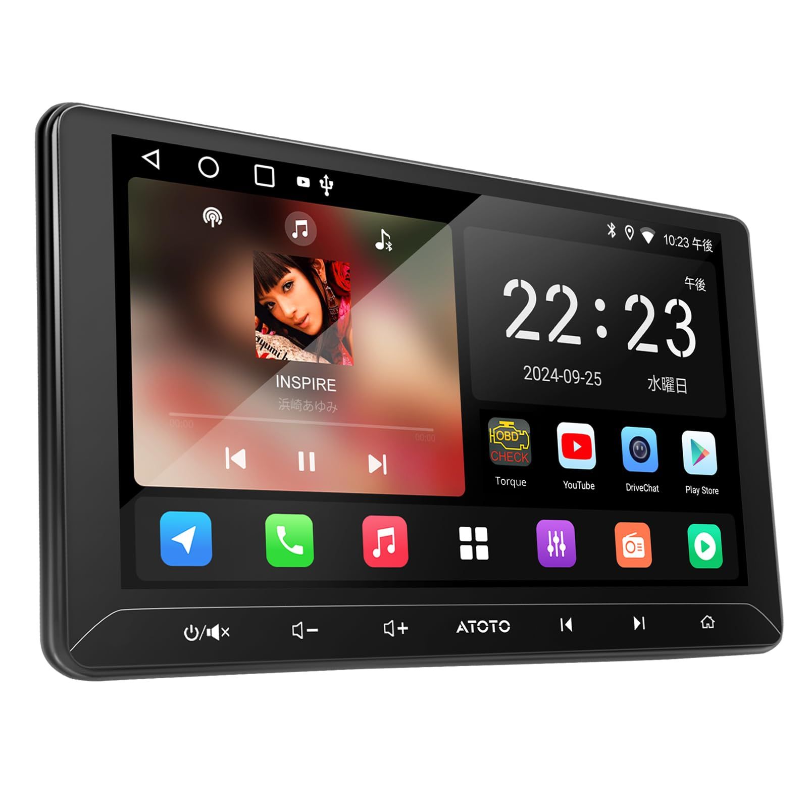 ATOTO A5L 10.1インチAndroid ディスプレイオーディオ、 2DINカーナビ、 CarPlay&Android Autoワイヤレス・有線、Wi-Fi/Bluetooth/USBテザリングに対応、24バンドEQ DSP 内蔵、F 305c0fad