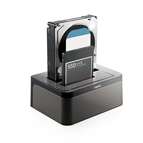 ロジテック HDDスタンド 2ベイ デュプリケーター HDD SSD対応 USB3.0 データバックアップ/消去ソフト無償ダウンロード可能 LGB-2BDPU3ESts 87373393