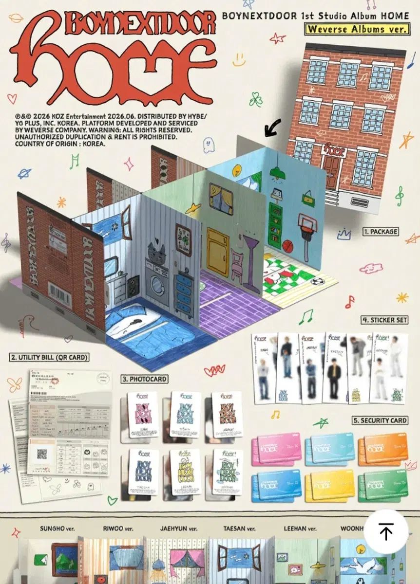 ボイネク BOYNEXTDOOR 今回のアルバム 未開封+トレカ