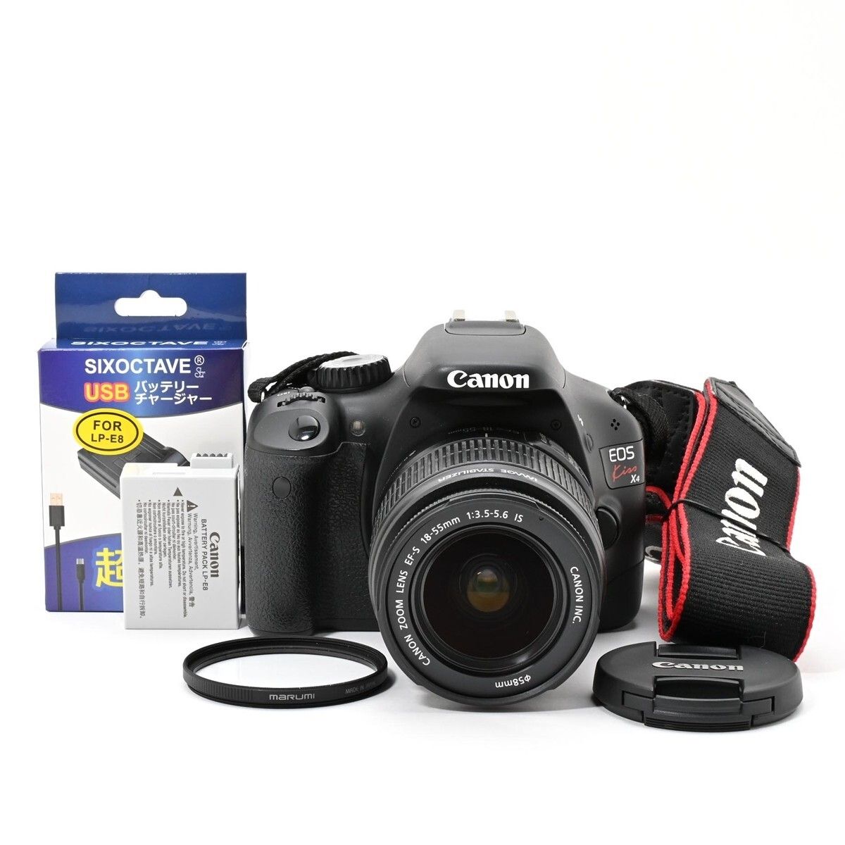 1391＜良品＞ Canon デジタル一眼レフカメラ EOS Kiss X4 EF-S 18-55 IS レンズキット KISSX4 1855ISLK