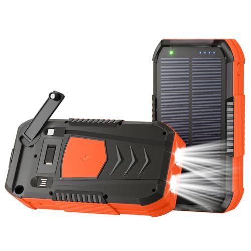 ソーラーチャージャー 【防災士監修&70000mAh&手回し充電】 大容量 4way蓄電 6台同時対応 持ち運び便利 ソーラー充電器 LIGHTNING変換アダプタ付き LEDライト/SOS点滅モード IPX7 耐衝撃 iOS/Android 96b0752f