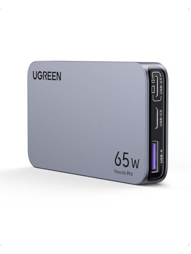 UGREEN Nexode Pro 充電器 65W 3ポート(2*USB-C+1*USB-A)【当社比最薄65W 急速充電器 15mm】PSE認証済 PD 新生代GaNInfinity?チップ＋UGREEN独自Airpyra技術 type-c 88e89512