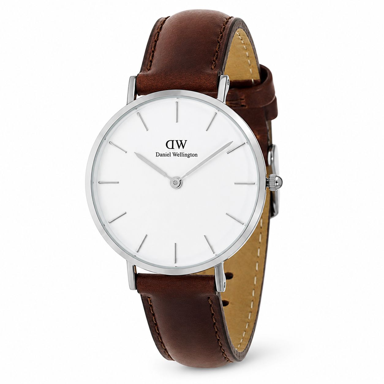【ギフト対応可】ダニエルウェリントン DANIEL WELLINGTON 腕時計 Classic Petite St Mawes 32mm シルバー ホワイト ブラウン クオーツ アナログ おしゃれ 人気 ブランド 誕生日 記念 プレゼント ギフト 送料無料