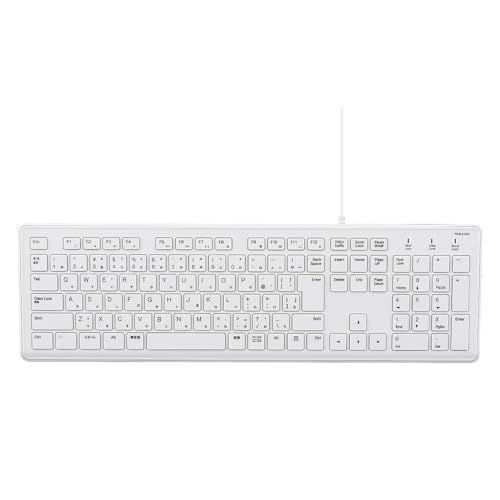 ☆新品☆MCO 有線 静音 フル キーボード ホワイト Z4526 60fe9278