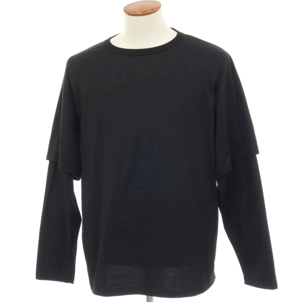 【中古】【未使用】シーオール SEEALL 2026年春夏 LAYERED LS T コットン クルーネック 長袖Ｔシャツ ブラック【サイズ2】【メンズ】