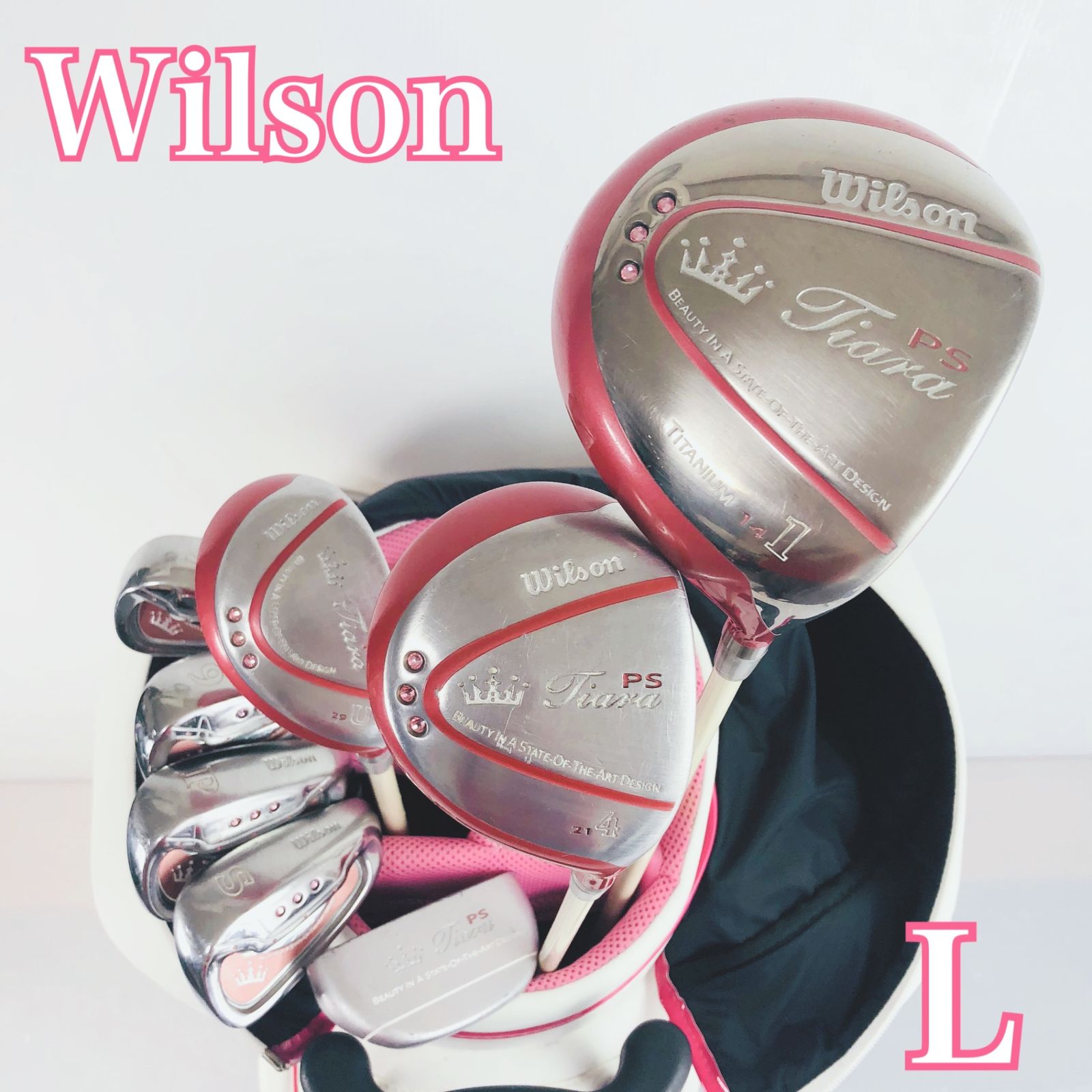 ウィルソン Tiara PS ハーフセット 8本 レディース セット レディース Wilson ウィルソン Tiara PS ティアラ ゴルフクラブセット