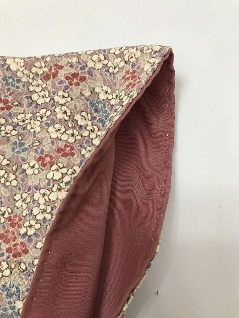 中古】Mサイズ 小紋 正絹 グレー地に草花模様 - メルカリ