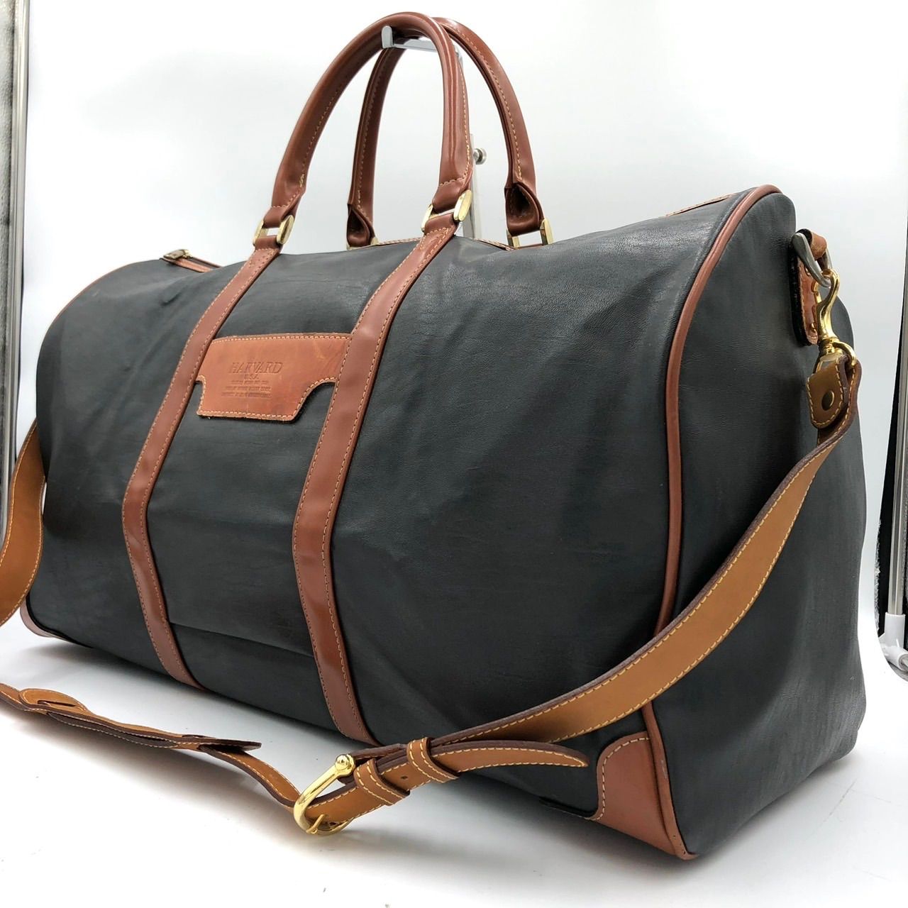 HARVARD ハーバード ボストンバッグ 2WAY ブラック 黒 トラベル 中古