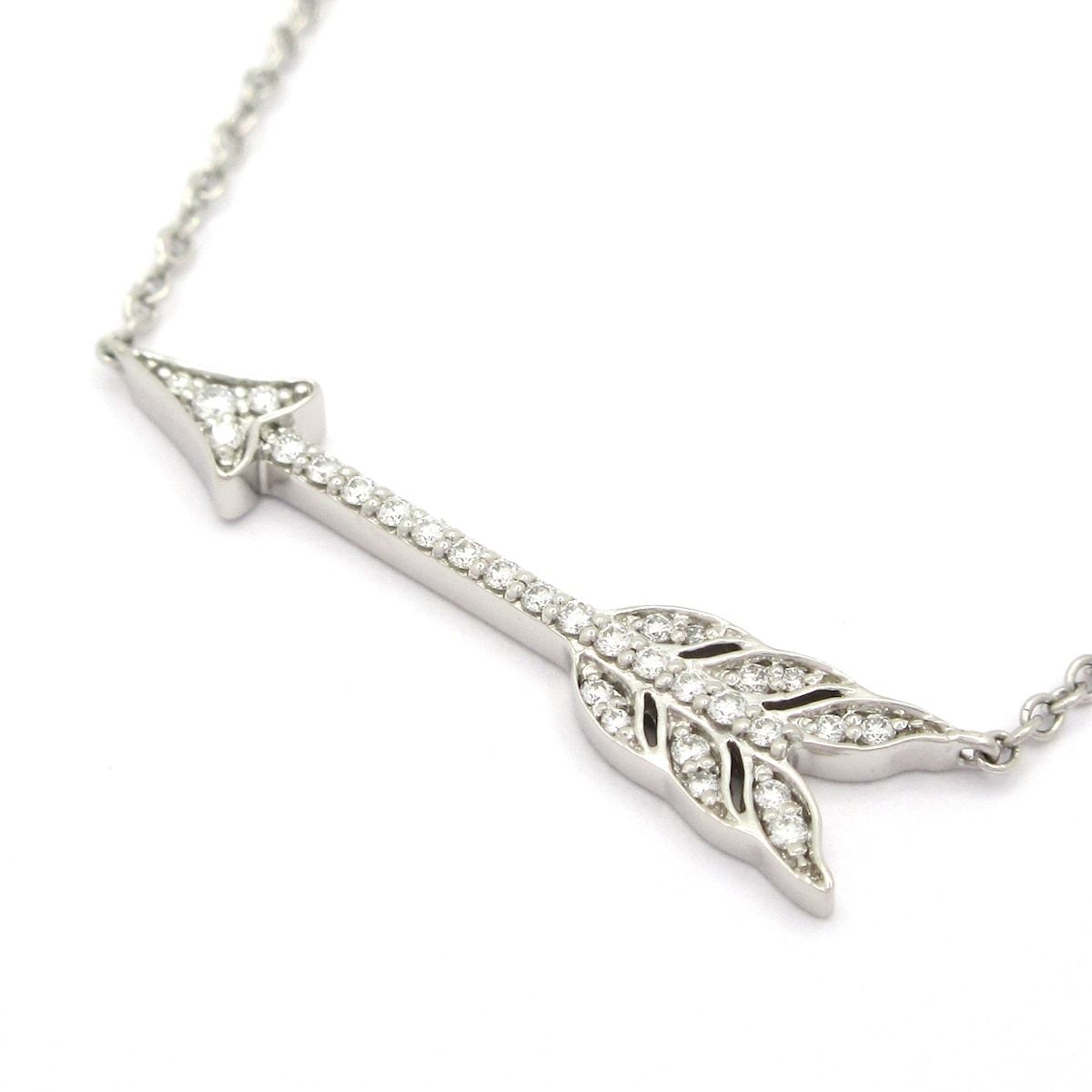 TIFFANY&Co.(ティファニー) ネックレス美品 アロー Pt950×ダイヤモンド