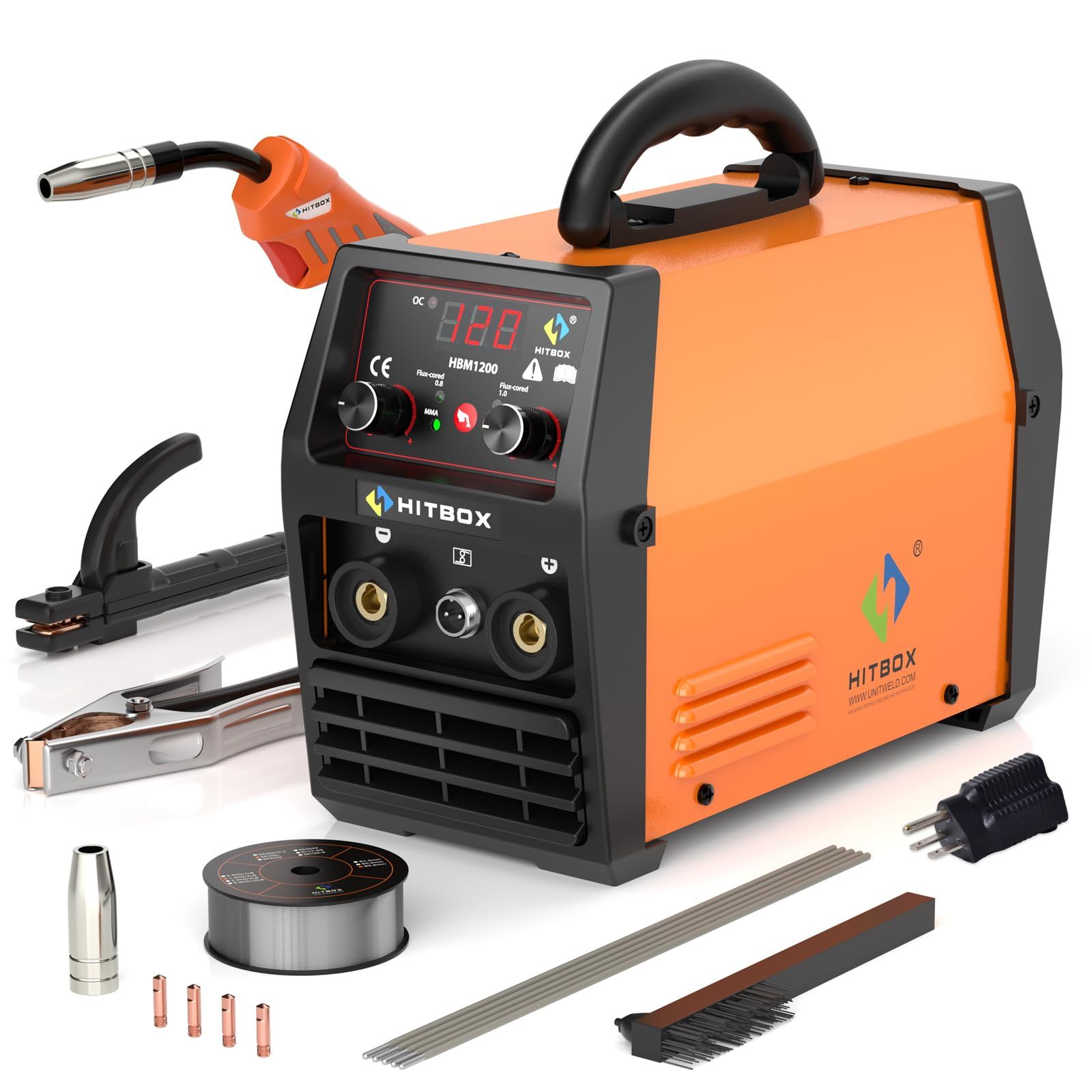 【新品】半自動溶接機 100V/200V兼用 120A ノンガス・アーク溶接・LIFT TIG 3in1 インバーター直流 定格使用率40％ 液晶表示 MIG溶接 ARC溶接機 DIY 初心者向け 耐久性 簡単溶接 家庭用 溶接機 日本語取説 7b67ee3e
