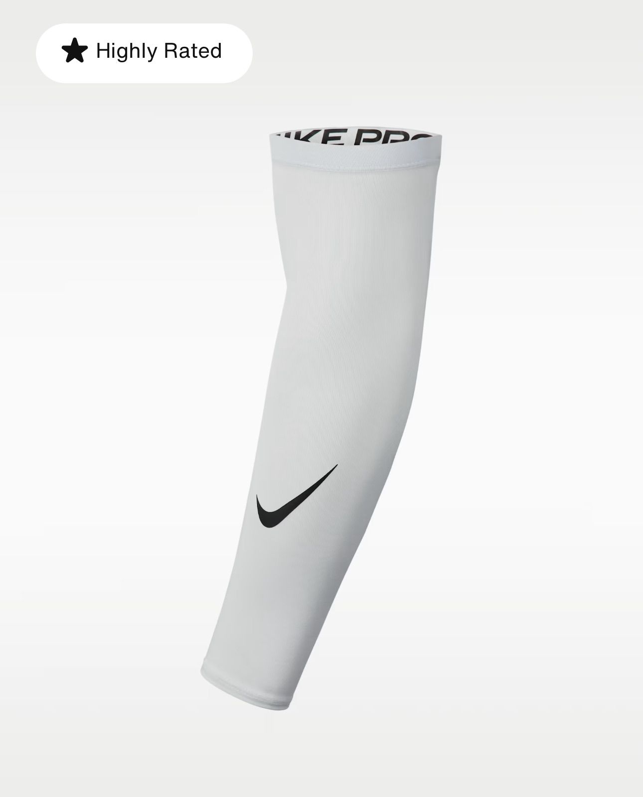 NIKE ナイキ　ホワイト　アームスリーブ コンプレッションサポーター 野球 バスケ ランニング　片腕用　Nike Pro Dri-FIT Big Kids' Football Sleeve 4.0　WHITE