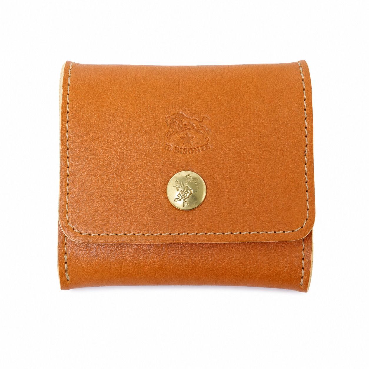 【ギフト対応可】イルビゾンテ IL BISONTE コインケース Genuine Leather Snap Coin Case Caramel 小銭入れ レザー キャラメル メンズ レディース おしゃれ 人気 ブランド 誕生日 記念 プレゼント 送料無料