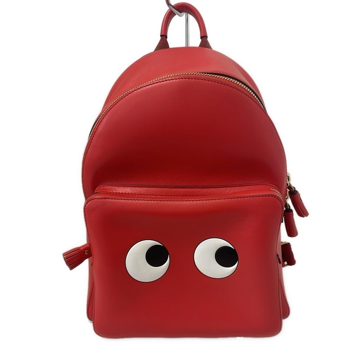 Anya Hindmarch(アニヤハインドマーチ) リュックサック アイズミニバックパック レッド レザー