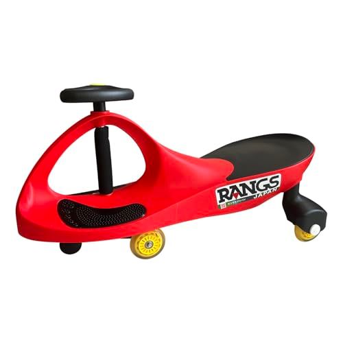 ラングスジャパン(RANGS) グッドデザイン賞 グッド・トイ賞 受賞 プラズマカー レッド【ゴム製ウィール標準装備】耐荷重100kg 2人乗りも 室内でも屋外でも PlasmaCar 3歳以上e a8cb6dfd