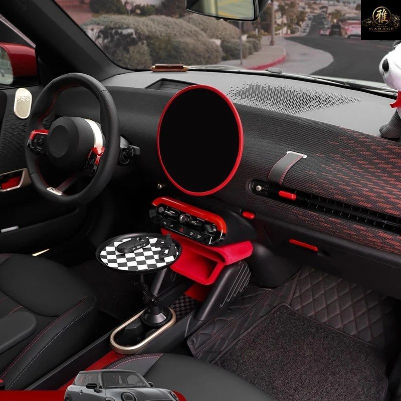 MINI J01 J05 ACEMAN 2024 2025用カーセントラルコントロールステアリングホイールフレーム読書灯ステッカーカバーカーインテリアアクセサ