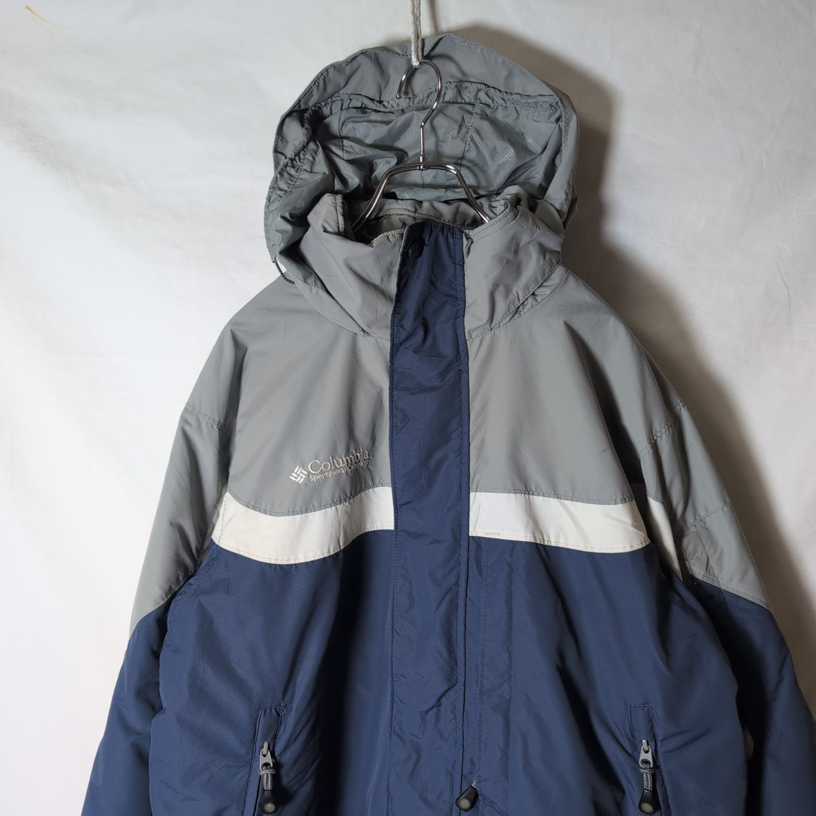 【90s/Columbia/コロンビア】アノラック パーカー ナイロン ジャケット フリース f