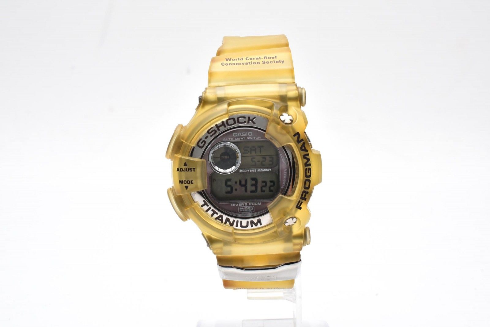 G-SHOCK FROGMAN DW-9900WC クリアイエロー カシオ CASIO G-SHOCK FROGMAN DW-9900WC メンズ 腕時計 スケルトン