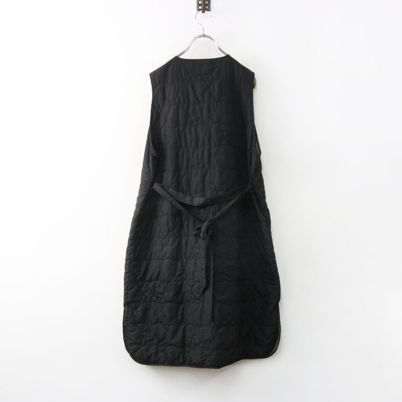 2022AW マーブルシュッド marble SUD Bearキルト Long Vest ブラック