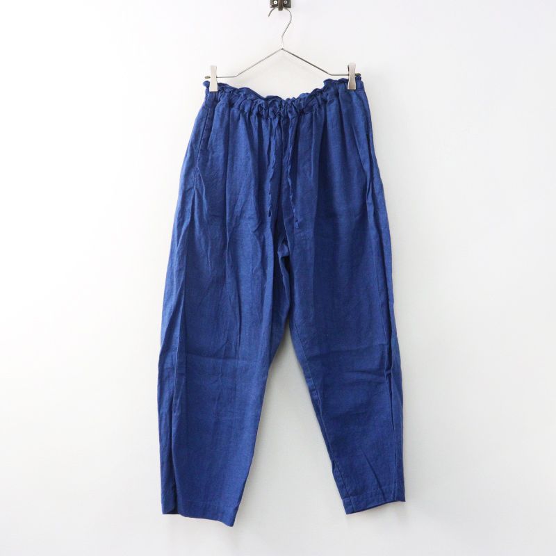 人気 ネストローブ nest Robe UpcycleLino 近江晒インディゴ染めパンツ F インディゴブルー┃麻 ボトムス ナチュラル【2400014984927】