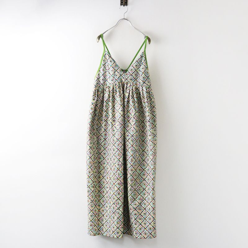 2024AW イエナ ラ ブークル IENA LA BOUCLE マルチエンブロイダリーワンピース ｜グリーン系 スパンコール ドレス【2400014985894】 12,768円