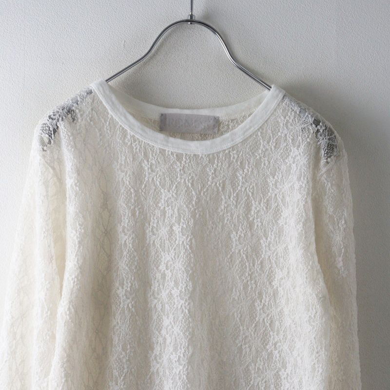 2026SS フレームワーク FRAMeWORK IRONING flower lace ロングスリーブ