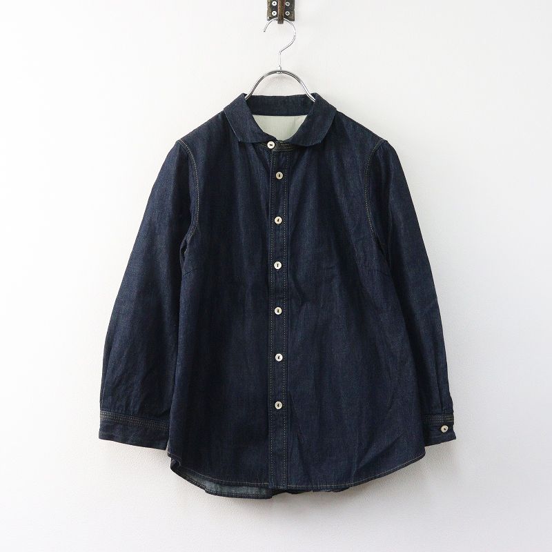 パラスパレス Pal'las Palace インディゴ 藍染 コットンシャツ 3 ネイビー／トップス 長袖 【2400014990911】