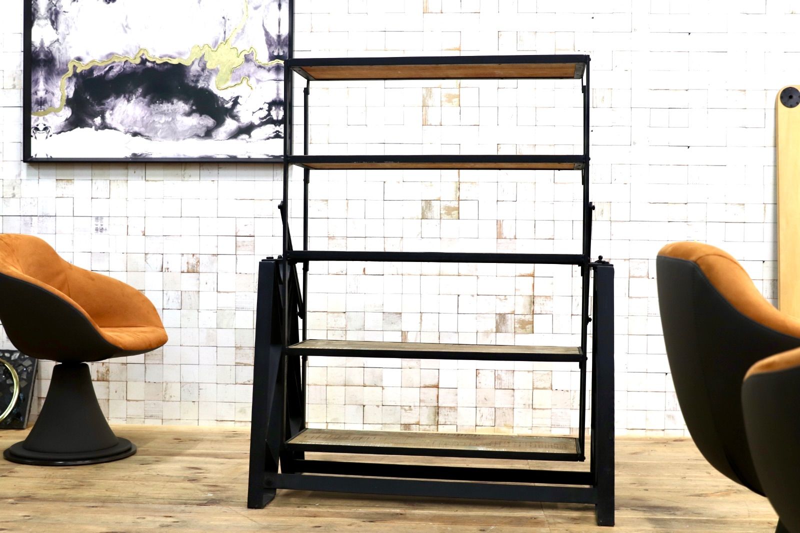 GMJS80○Trent Austin Design Urbana Incredible Convertible Dining Table コンバーチブルシェルフ インダストリアル 定価約15万 展示品