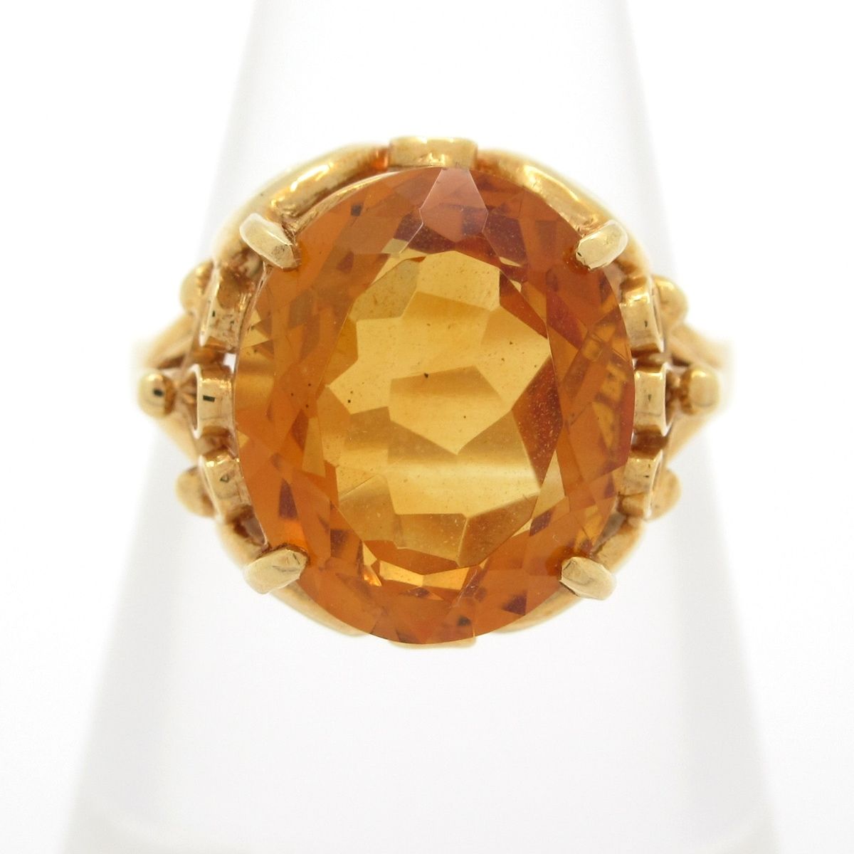 Unbranded(ノーブランド) リング K18YG×ダークイエロー 総重量:3.9g