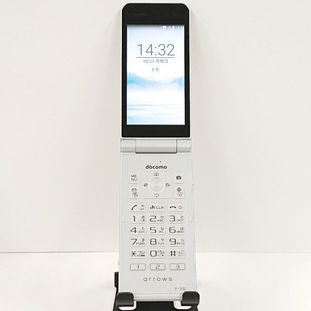 arrows ケータイ F-03L ドコモ シルバー 送料無料 本体 c20105