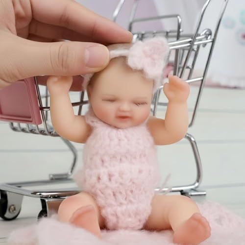 5インチ 12CM リボーンドール シリコン製 フルボディ リアルな赤ちゃん