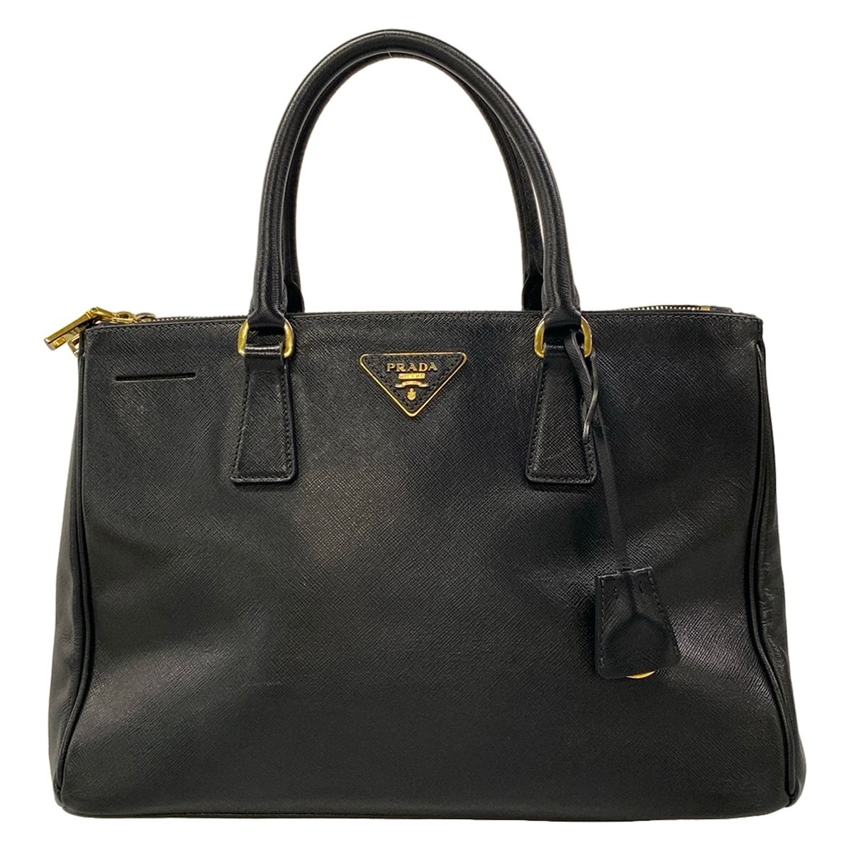 PRADA(プラダ) ハンドバッグ ガレリアラージバッグ 黒 レザー