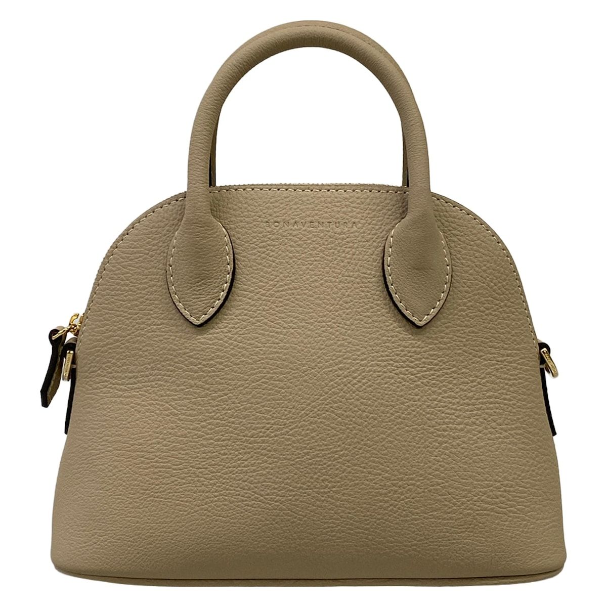 BONAVENTURA(ボナベンチュラ) ハンドバッグ美品 エマバッグ グレージュ レザー