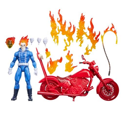 ハズブロ（Hasbro）MARVEL マーベル レジェンド・シリーズ ゴーストライダー ジョニー・ブレイズ マーベルコミックスコレクション用 6インチ バイク付きアクションフィギュア G2083 正規品YZ 9724dd5d