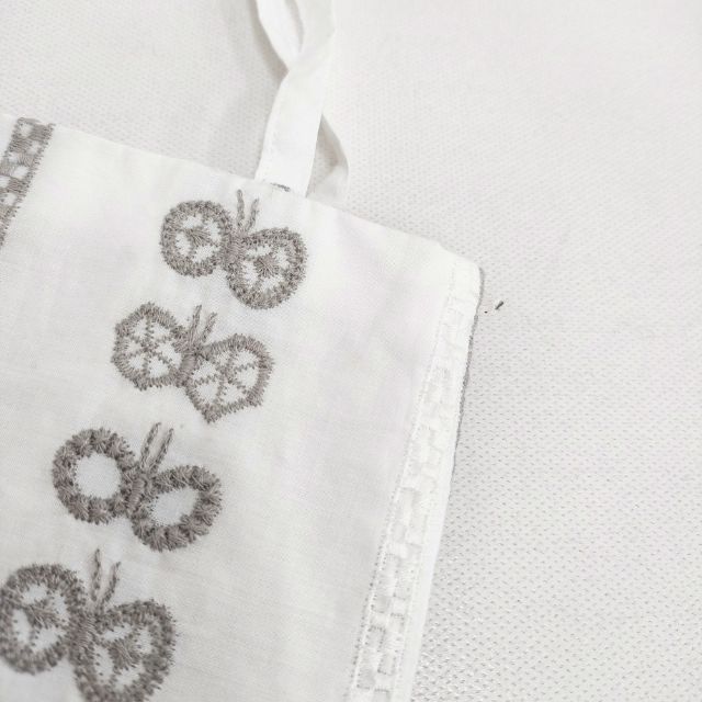 mina perhonen chiyo ミニバッグ ts9260 刺繍 トートバッグ ホワイト