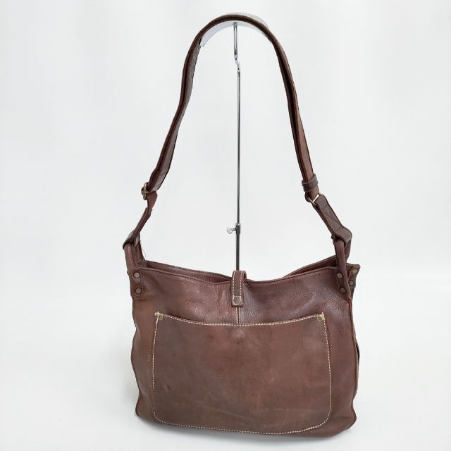 Creed レザー ショルダーバッグ ブラウン レディース クリード【中古 