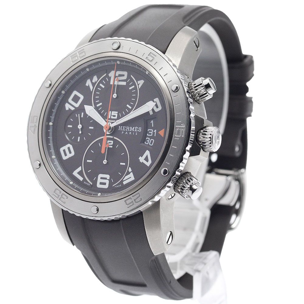 ベルト訳あり エルメス HERMES CP2.941 クリッパー メカニックダイバー