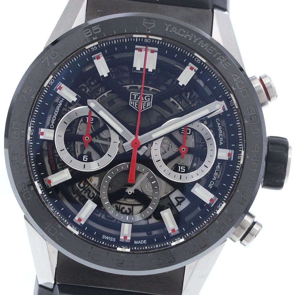 タグホイヤー TAG HEUER CBG2010.FT6143 カレラ キャリバーホイヤー02 クロノグラフ 自動巻き メンズ 良品 箱・保証書付き_961505