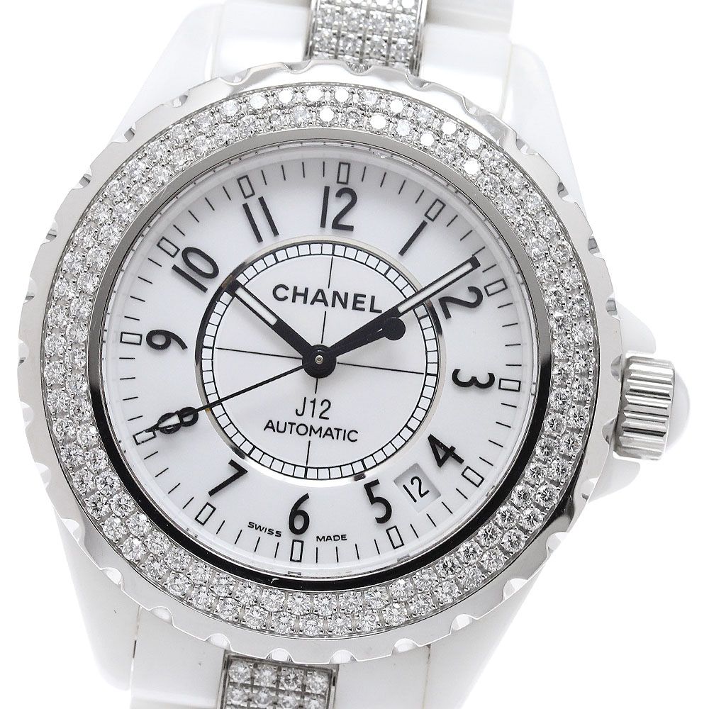 シャネル CHANEL H1422 J12 ベゼル・ブレスダイヤ 自動巻き メンズ _961305