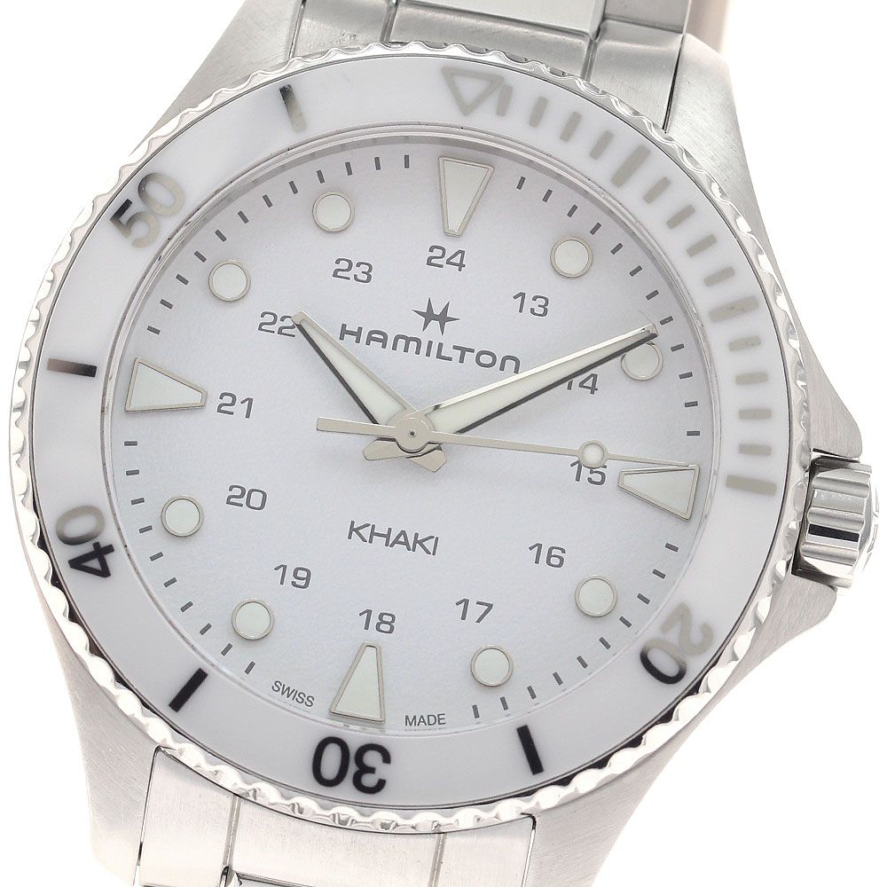 ハミルトン HAMILTON H822210 カーキ ネイビー クォーツ メンズ 美品 _950539