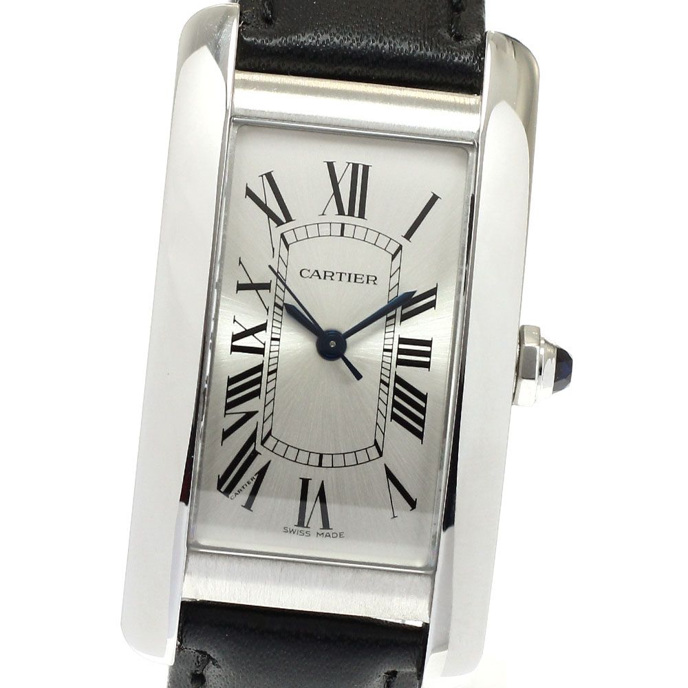 カルティエ CARTIER WSTA0044 タンクアメリカン 自動巻き ボーイズ 美品 保証書付き_960844