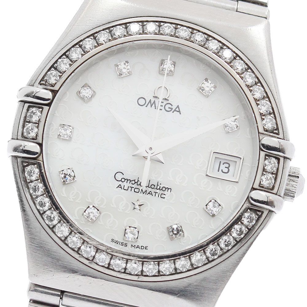 オメガ OMEGA 1498.75 コンステレーション 50周年記念 11Pダイヤ ダイヤベゼル 自動巻き レディース _943508