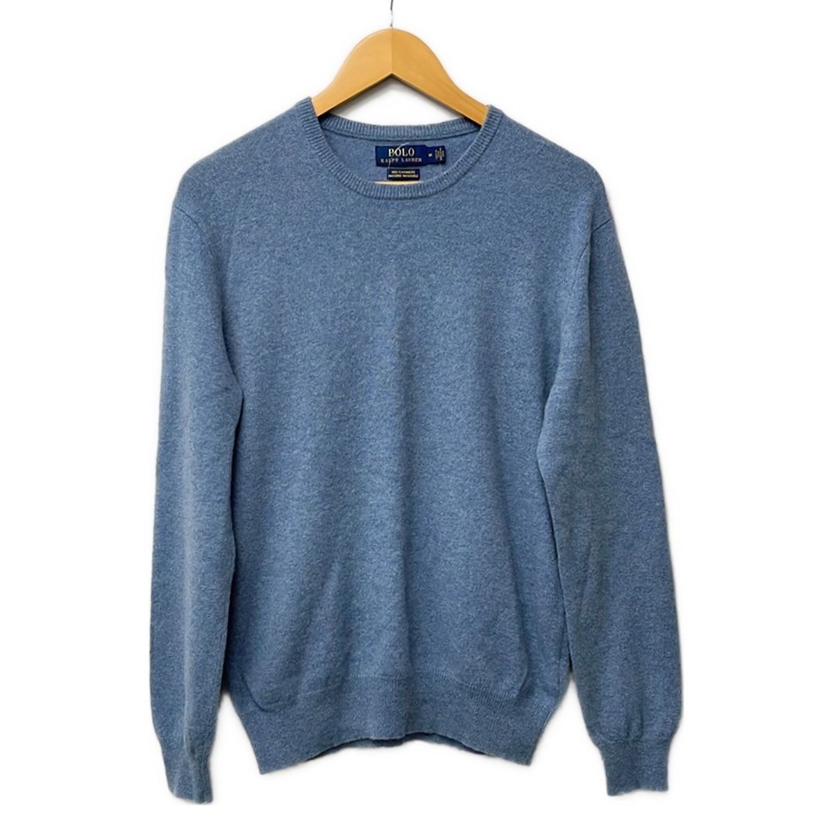 POLObyRalphLauren(ポロラルフローレン) 長袖セーター サイズM メンズ - ライトブルー カシミヤ