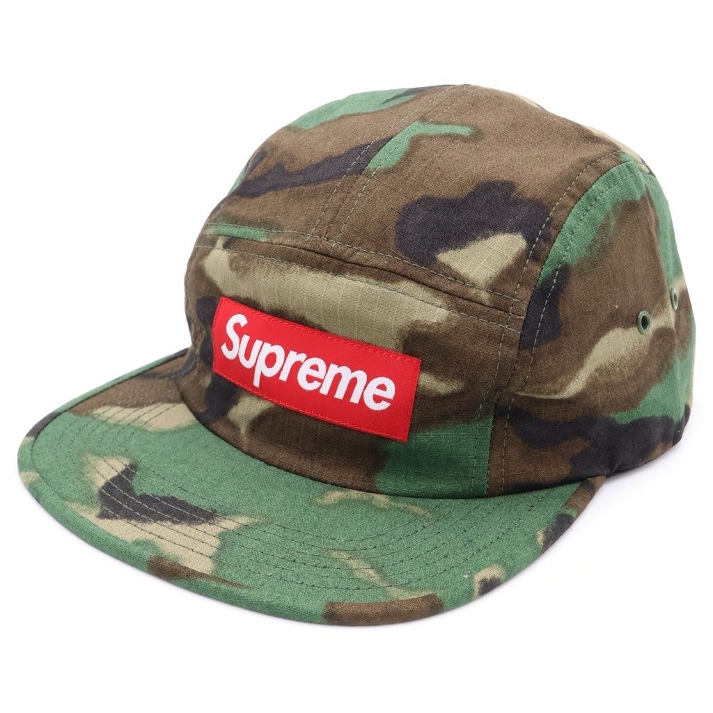 SUPREME (シュプリーム) 15SS Ripstop Camp Cap リップストック 迷彩柄 キャンプキャップ 帽子 カーキ