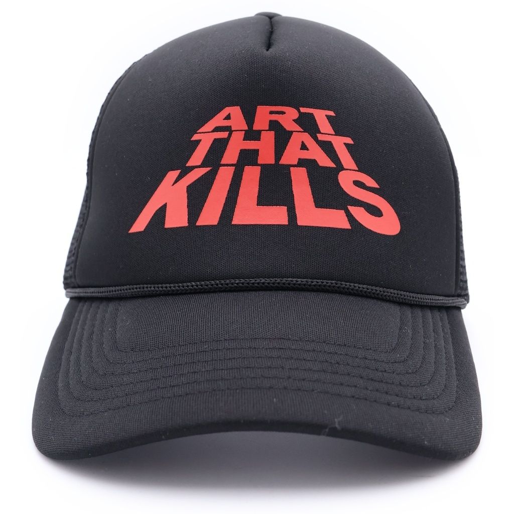 GALLERY DEPT. ギャラリーデプト ART THAT KILLS TRUCKER HAT アート ザット キルズ メッシュ トラッカーキャップ 帽子 ブラック GALLERY DEPT. (ギャラリーデプト) ART THAT KILLS TRUCKER HAT アート