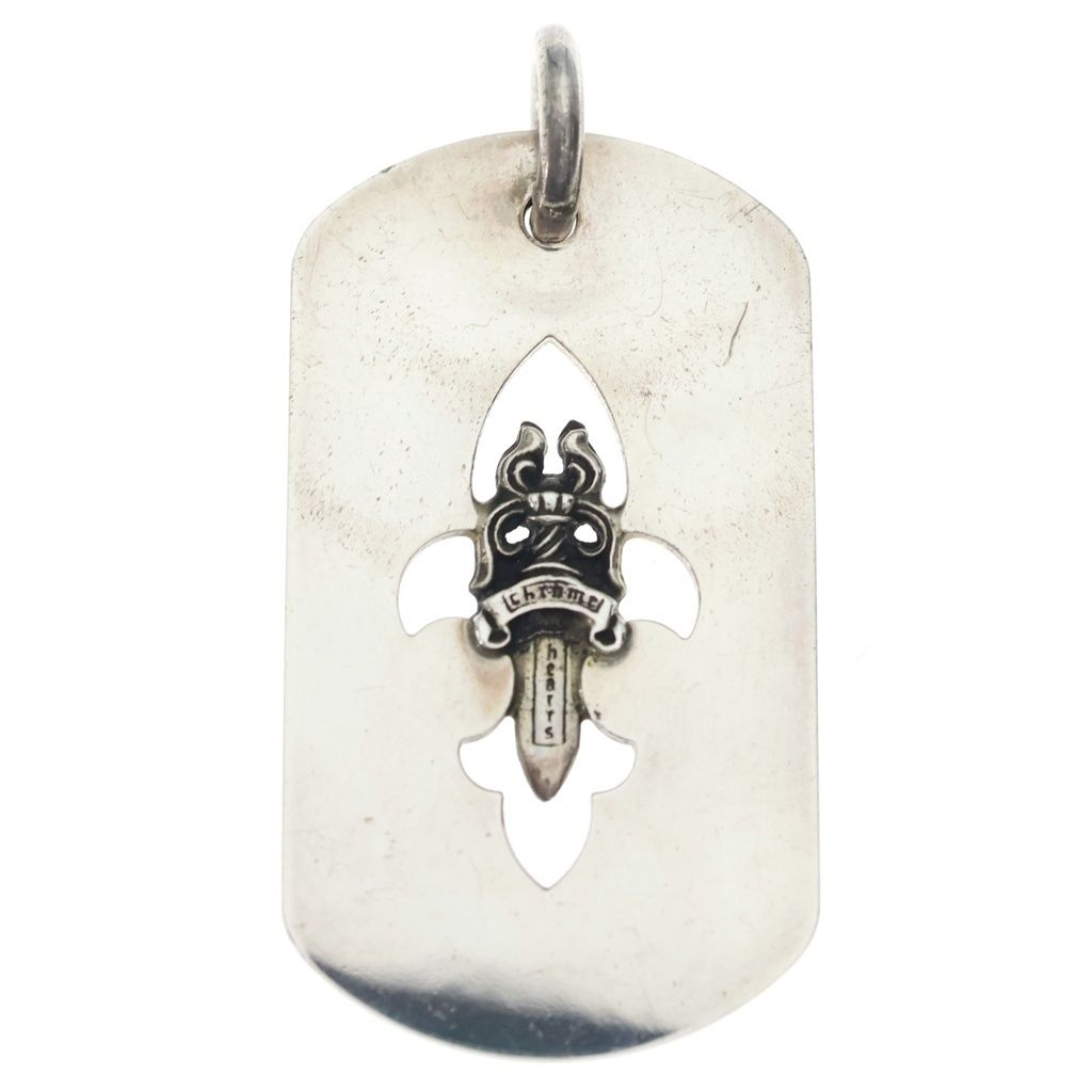CHROME HEARTS (クロムハーツ) D TAG LRG FLE DAG フレアダガードッグタグ ラージドッグタグネックレストップ
