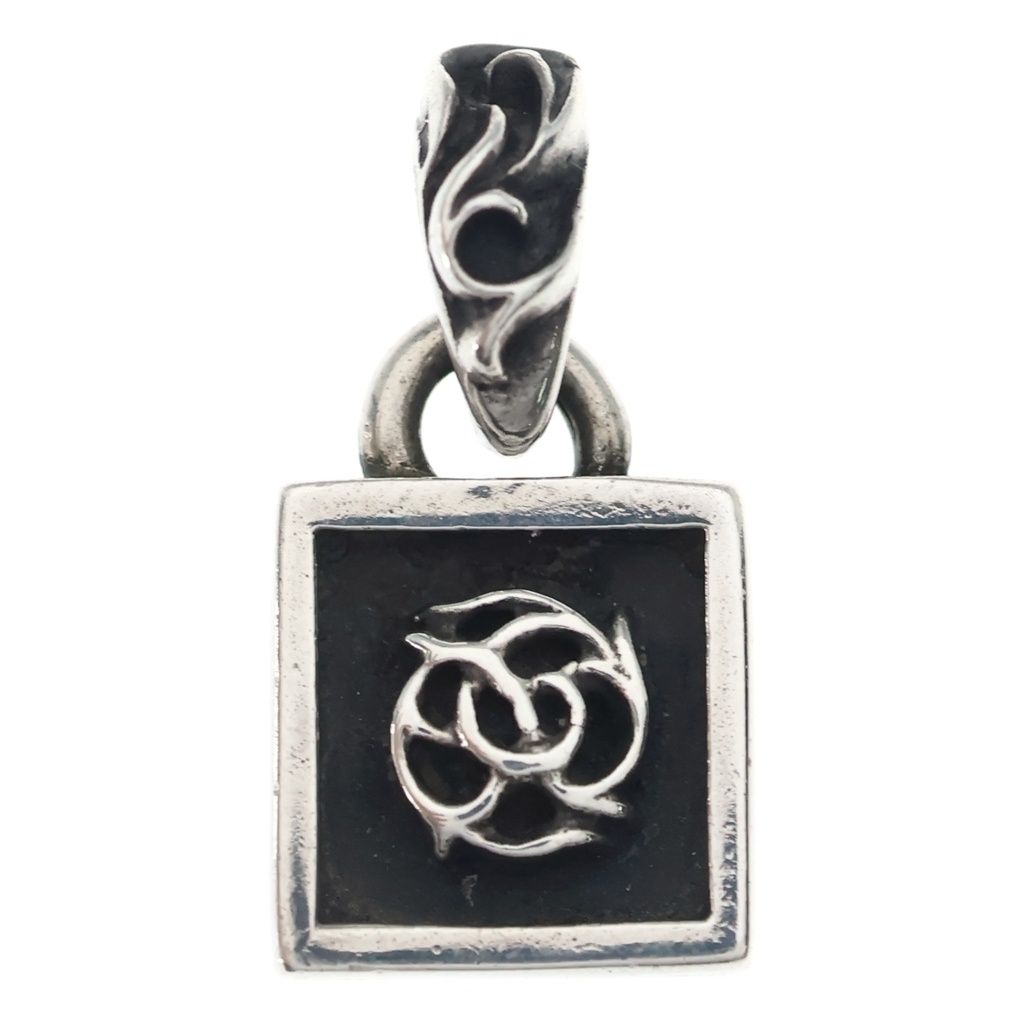 CHROME HEARTS (クロムハーツ) FRAMED FLRL フレームド フローラル チャーム ペンダントトップ シルバー