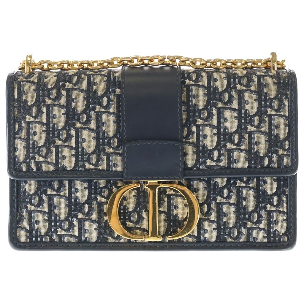 DIOR (ディオール) 30 MONTAIGNE M9208UTZQ モンテーニュ オブリーク ジャカード ショルダーバッグ ネイビー