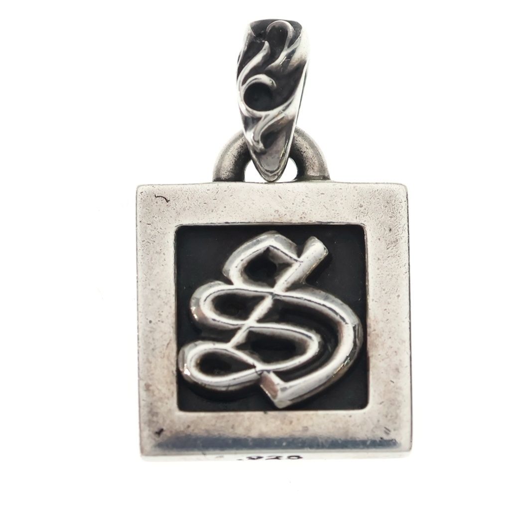 CHROME HEARTS (クロムハーツ) FRAMED LETTER BLOCK フレームド レターブロック S アルファベットチャーム シルバー